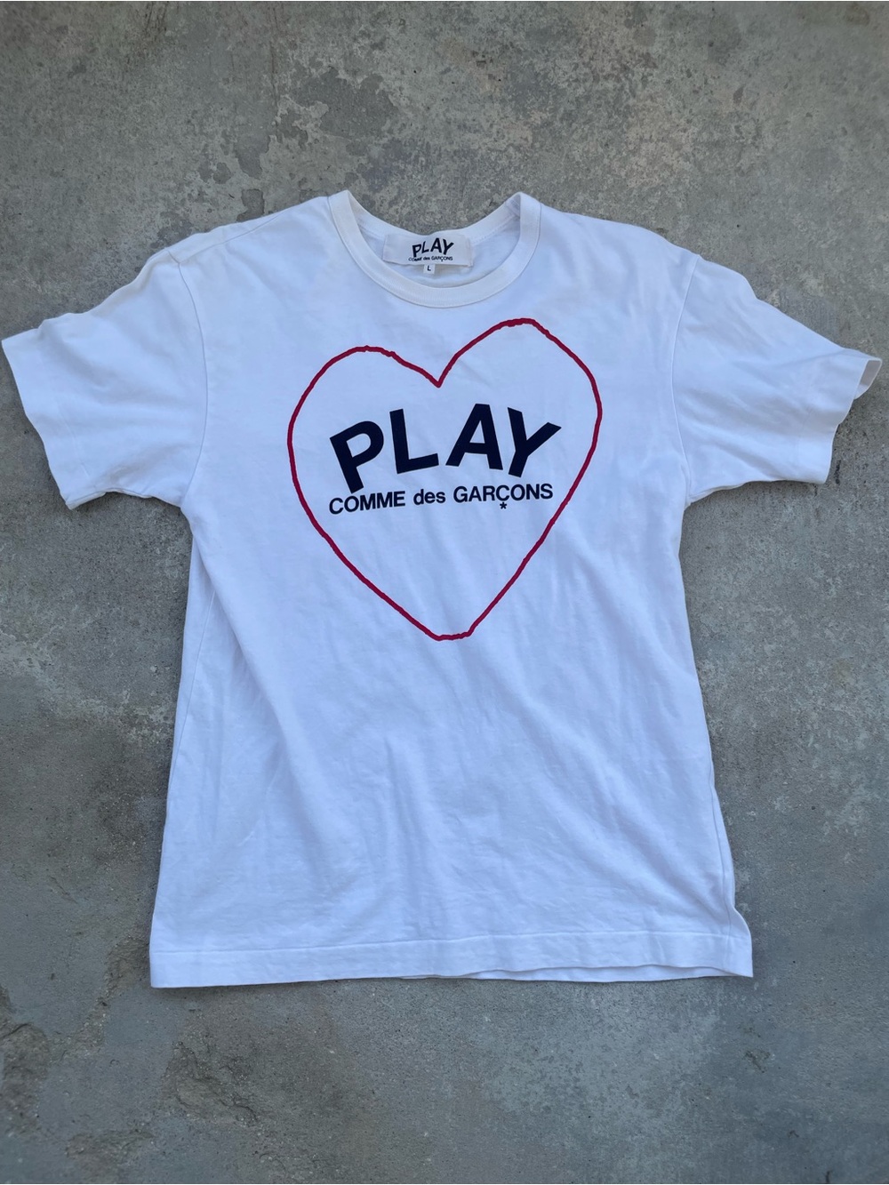 Comme des Garcons PLAY White Tee